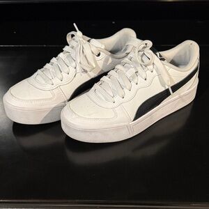 Puma White and Black Women's Sneakers